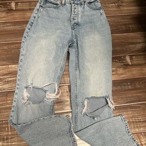 Abercrombie and Fitch Curve Love The Dad High Rise